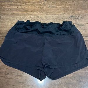 lululemon mesh over mile shorts 3”